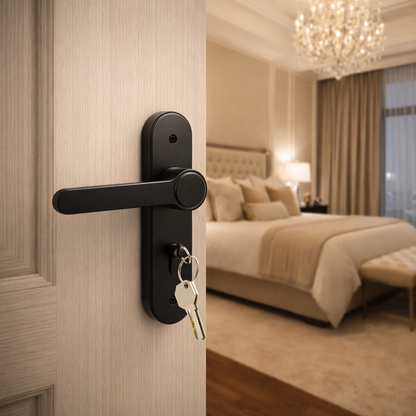 Door Handle - Full Plate Magnifying Glass