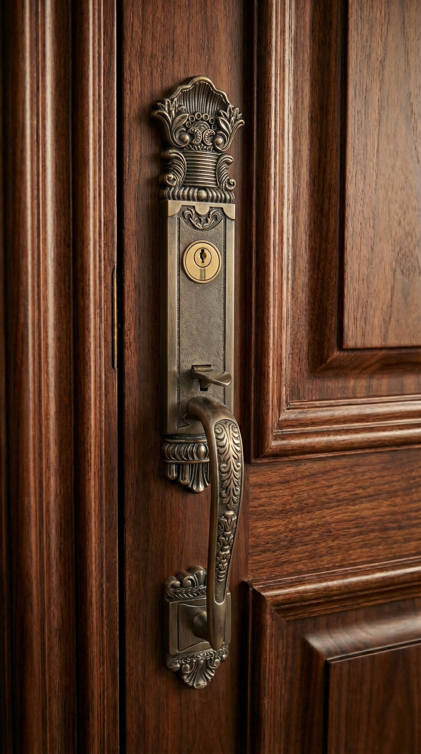 Thumb Lock - Half Plate Ancient Carving