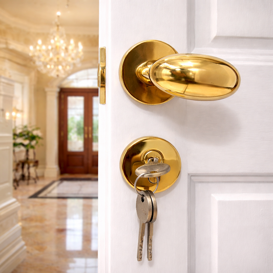 Rosette Handle Lock - Round Gripper