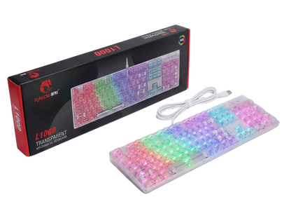 L1000 Ice Crystal Keycap Wired Mechanical Gaming Keyboard